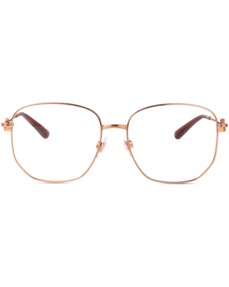 Dolce & Gabbana Brille mit eckigem Gestell - Gold Gold