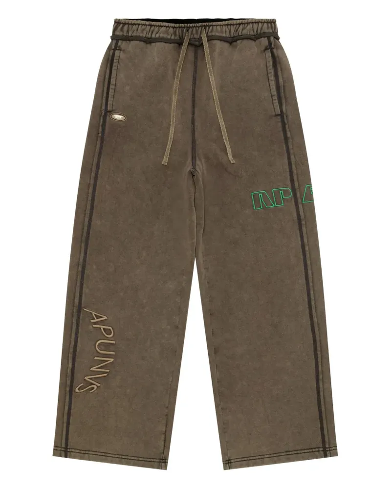 BAPE embroidered track pants - Braun Braun