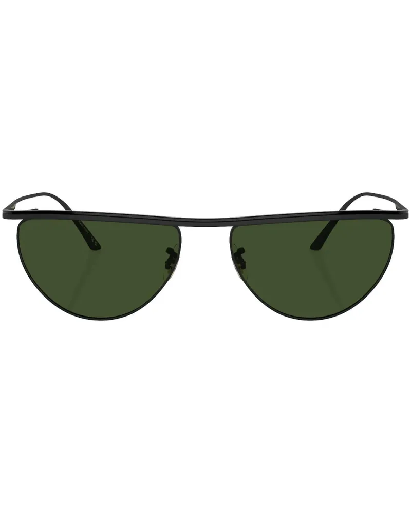 Oliver Peoples 1979C Sonnenbrille mit eckigem Gestell - Schwarz Schwarz