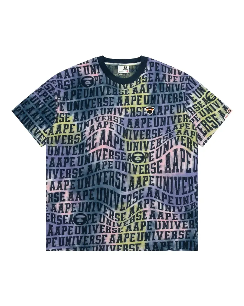 BAPE graphic-print crewneck T-shirt - Blau Blau