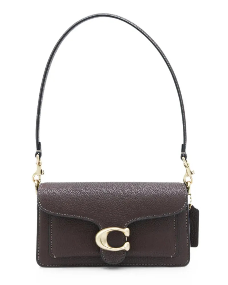 Coach Tabby 20 pebbled leather shoulder bag - Braun Braun