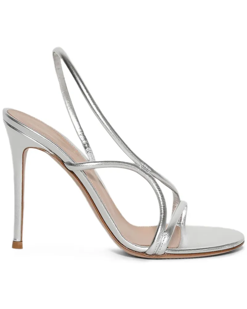 Gianvito Rossi Slingback-Sandalen 100mm - Silber Silber
