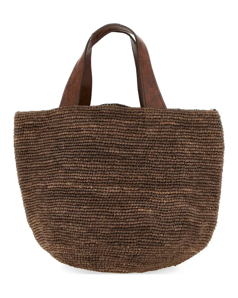 IBELIV Mirozy crocheted raffia tote bag - Braun Braun