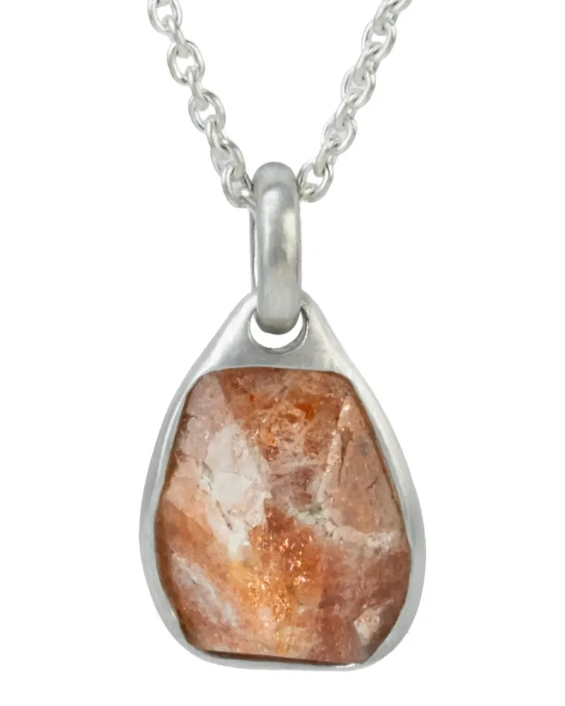 Parts Of Four sterling silver Halos sunstone necklace - Silber Silber