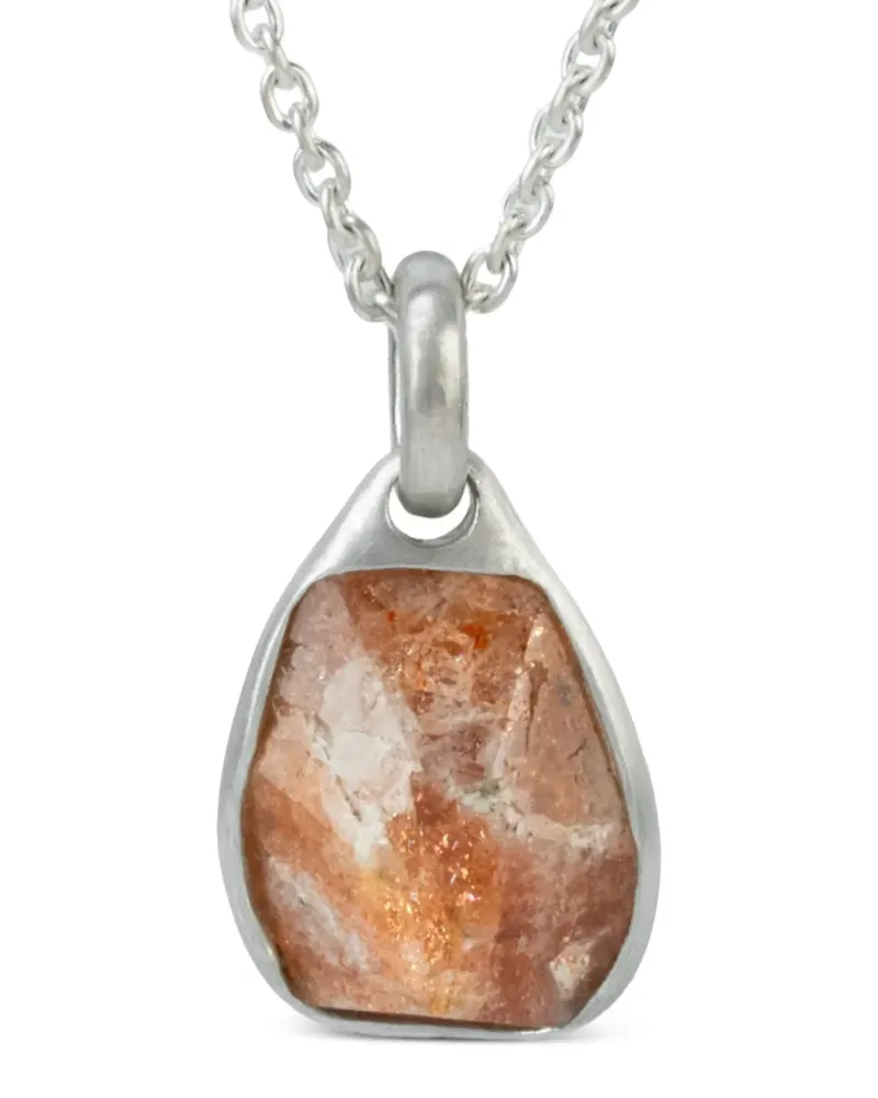 Parts Of Four Halos Halskette aus Sterlingsilber mit Sonnenstein Silber