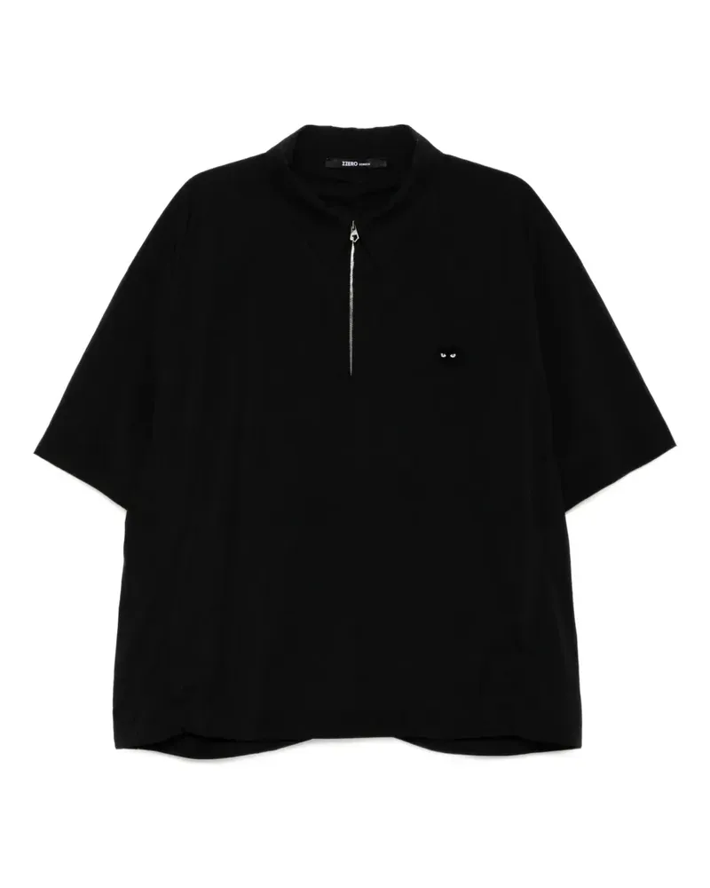 SONGZIO Zzero T-Shirt mit Reißverschluss - Schwarz Schwarz