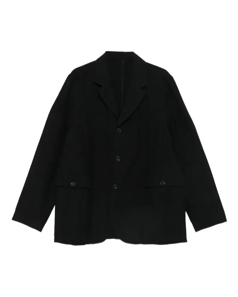 Casey Casey Jacke mit fallendem Revers - Schwarz Schwarz