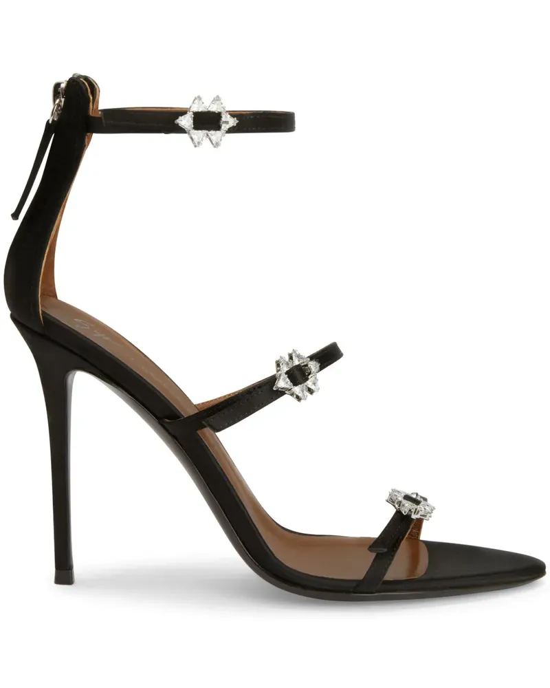 Giuseppe Zanotti Himari Sandalen 105mm - Schwarz Schwarz