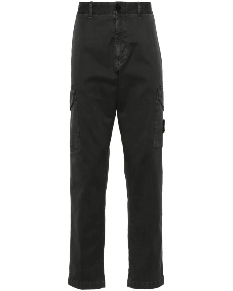 Stone Island Cargohose mit Kompass-Patch - Grau Grau