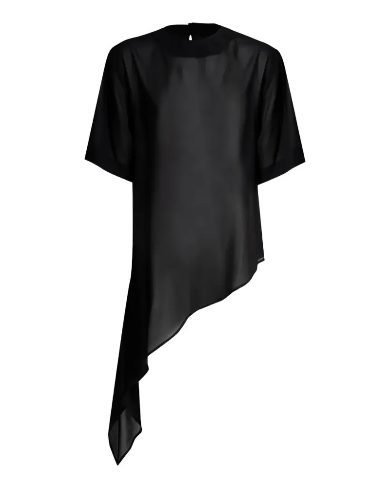 NINEMINUTES The Amber asymmetric top - Schwarz Schwarz