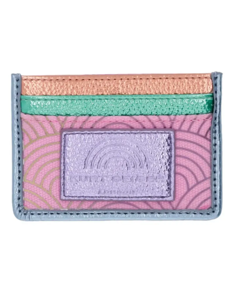 Kurt Geiger Southbank metallic-effect card holder - Rosa Rosa