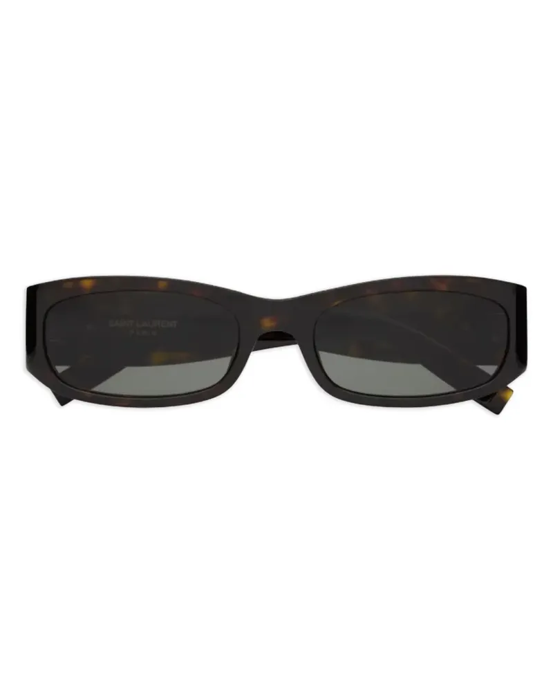 Saint Laurent Eckige SL M152 Sonnenbrille in Schildpattoptik - Braun Braun