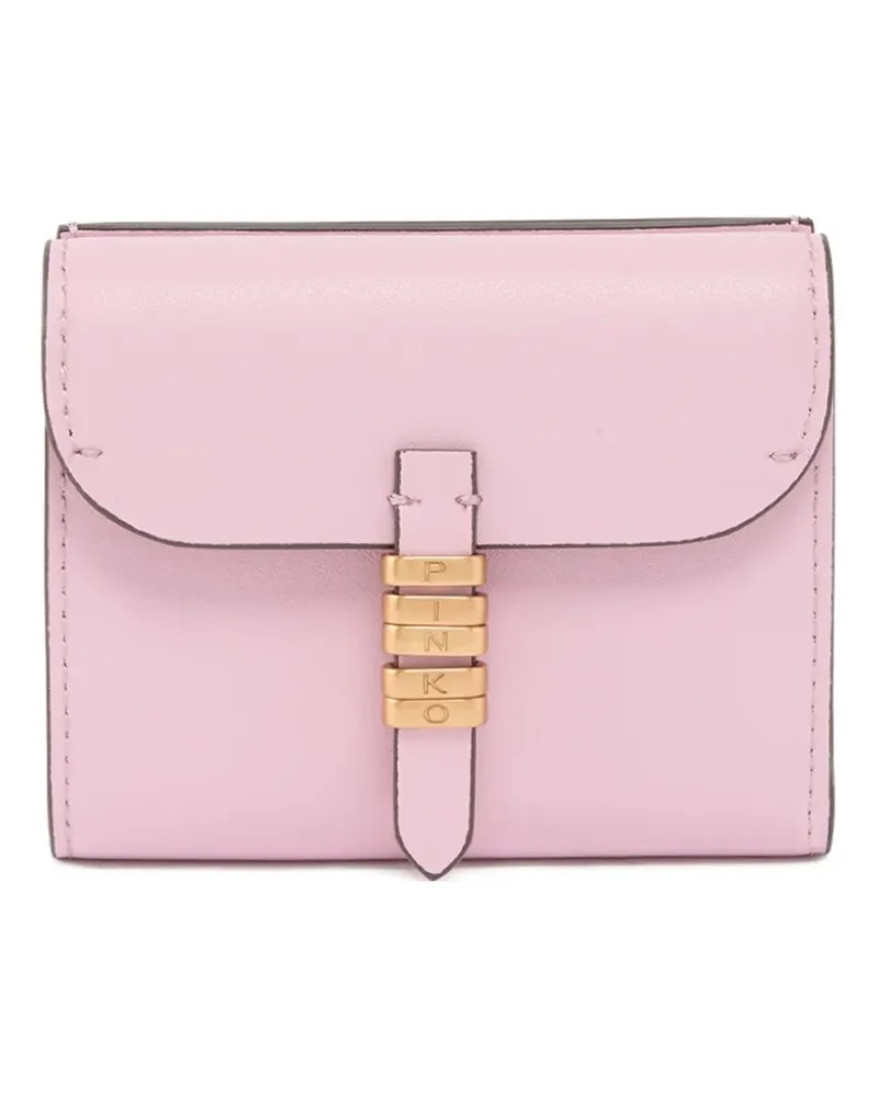 Pinko buckle leather wallet - Rosa Rosa