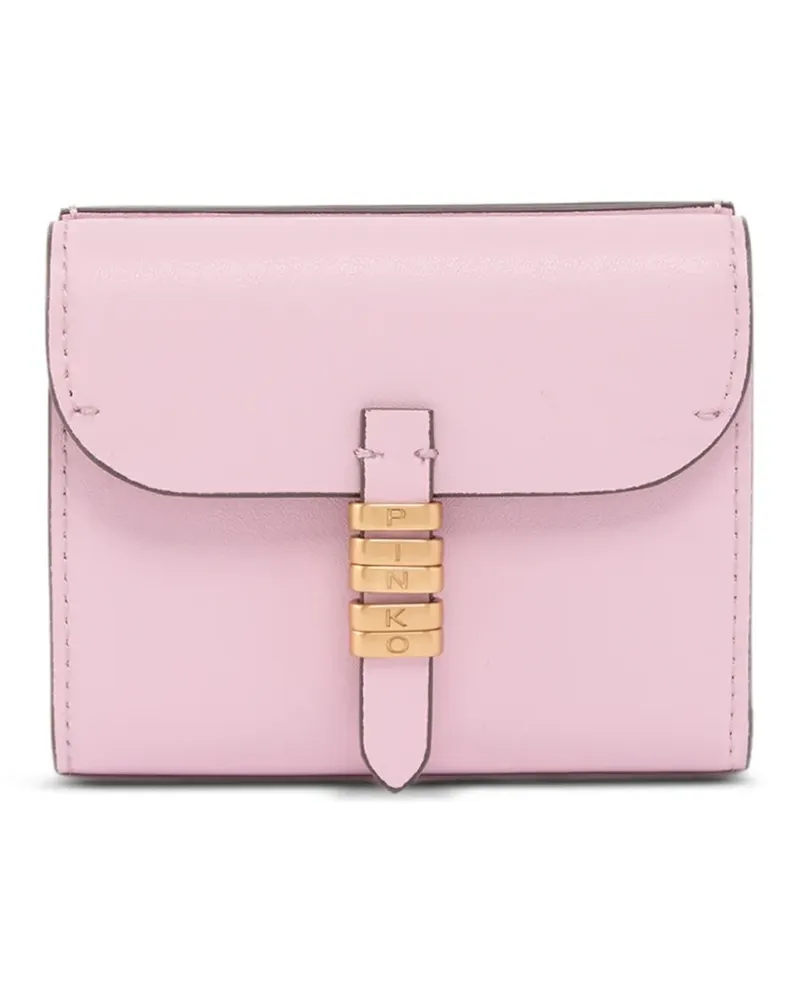 Pinko buckle leather wallet - Rosa Rosa