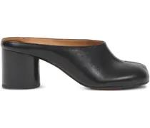 Tabi Mules mit Blockabsatz - Schwarz