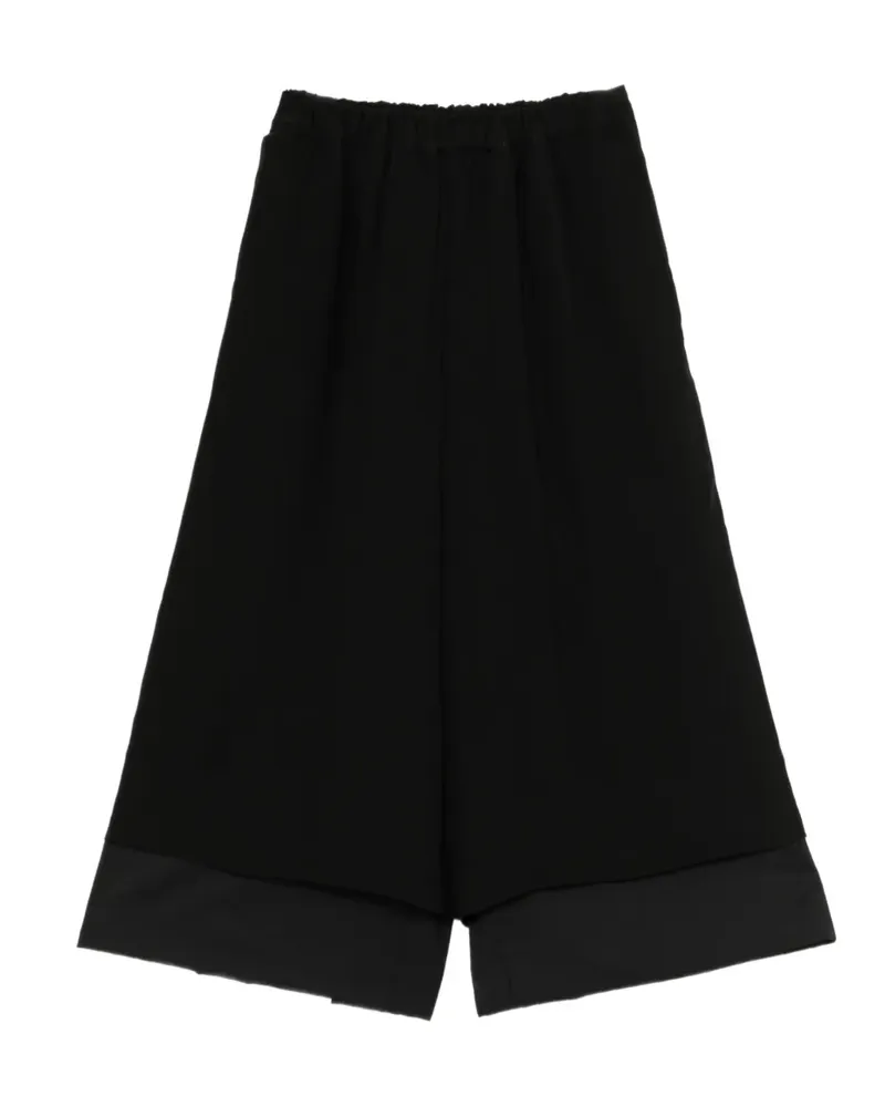 Comme des Garçons Weite Hose im Layering-Look - Schwarz Schwarz