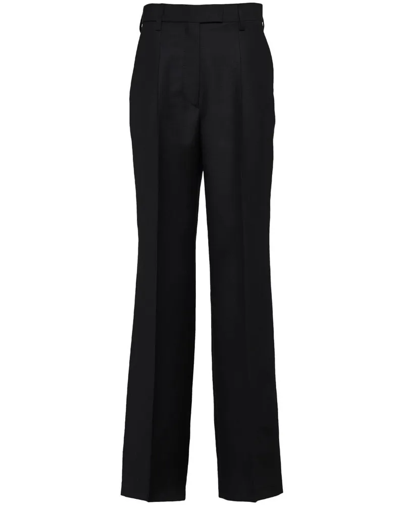Prada Hose mit Triangel-Logo - Schwarz Schwarz