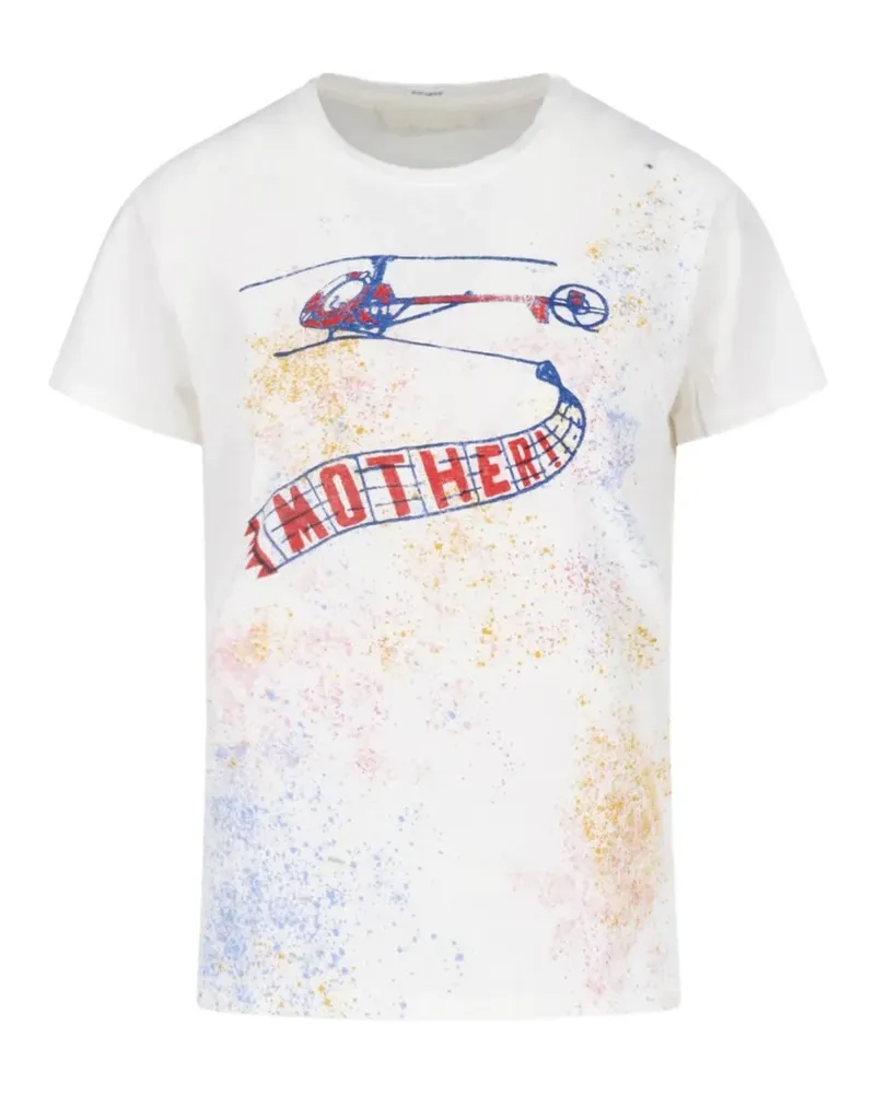 Mother The Boxy Goodie Goodie T-Shirt - Weiß Weiß