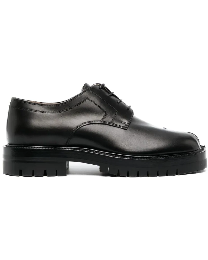 Maison Margiela Tabi Derby-Schuhe mit Schnürung Schwarz