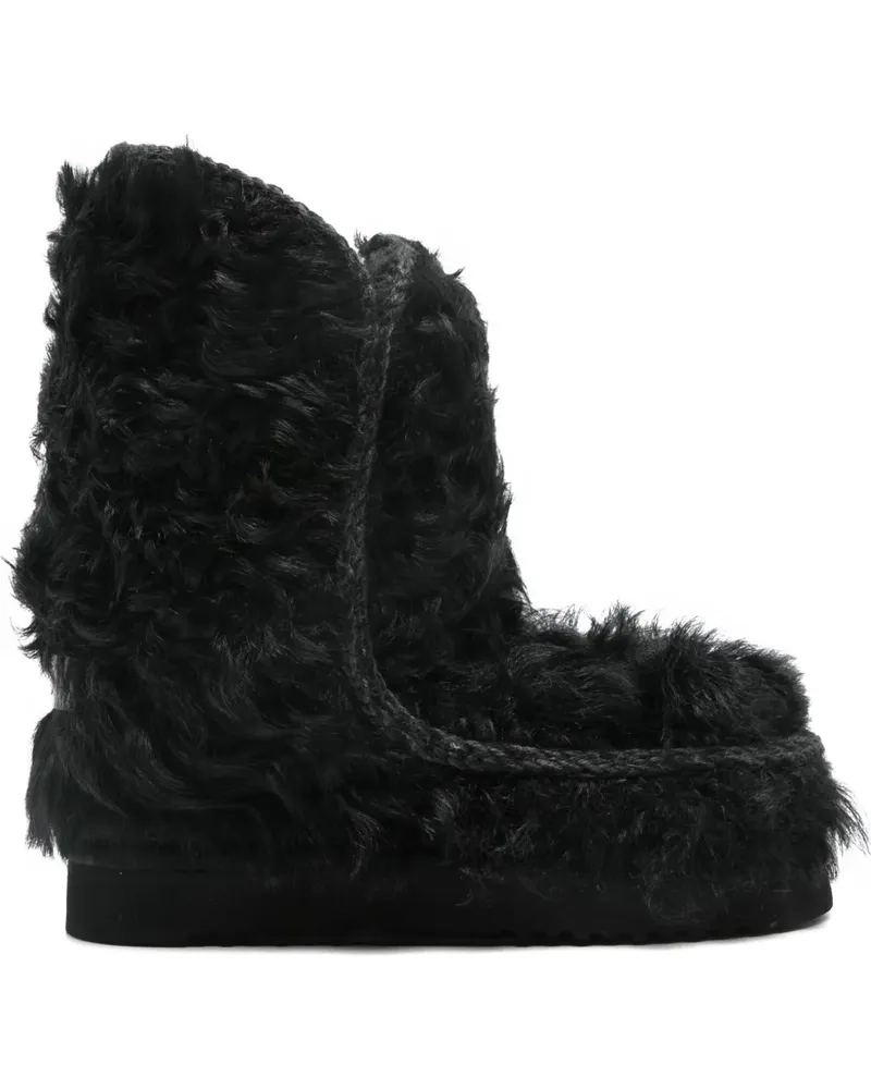 Mou brushed-effect ankle boots - Schwarz Schwarz