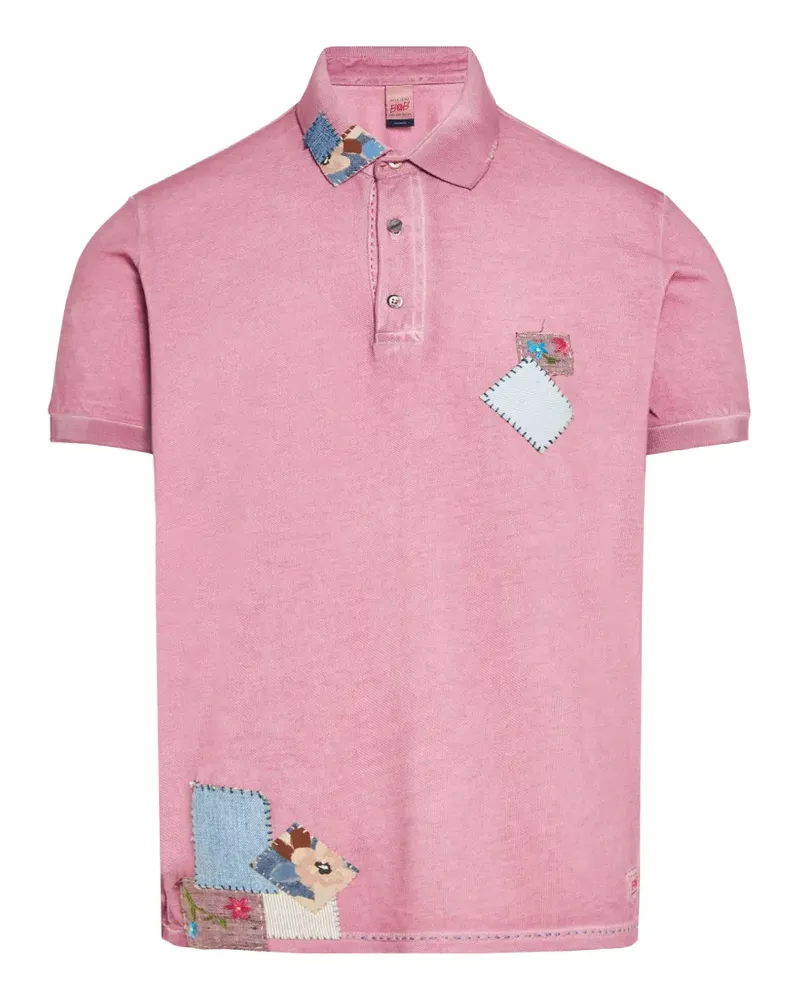 BOB patchwork polo shirt - Rosa Rosa