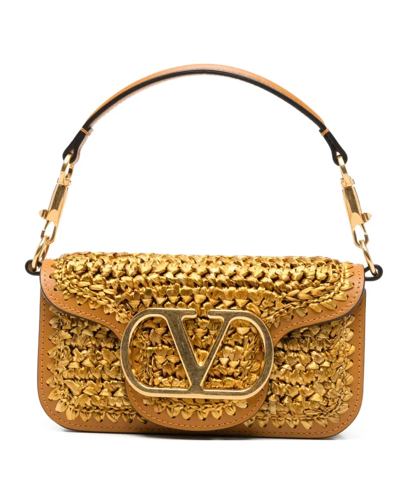Valentino Garavani VLogo-appliqué mini bag - Gold Gold
