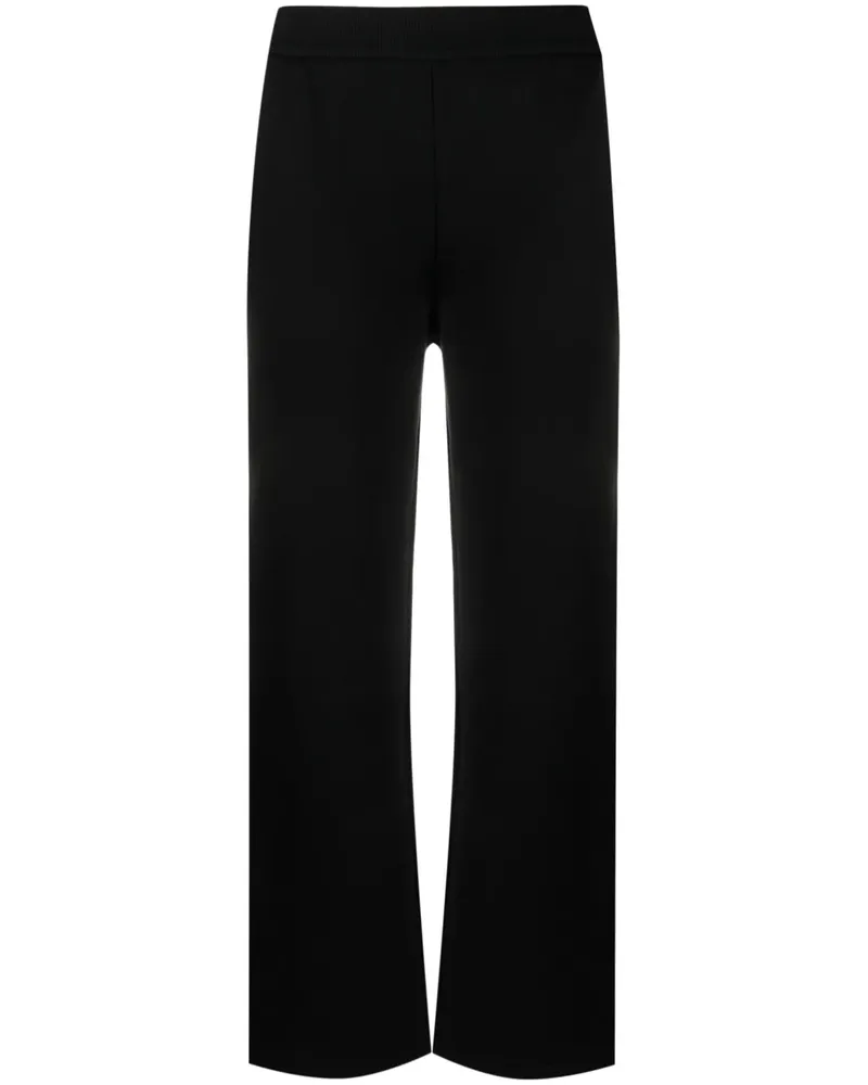 Max Mara Jogginghose mit geradem Bein - Schwarz Schwarz