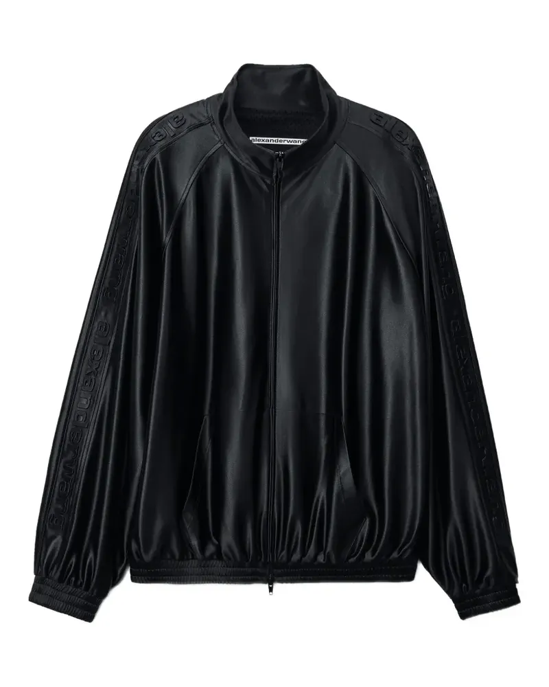 Alexander Wang Sportjacke mit Logo-Prägung - Schwarz Schwarz