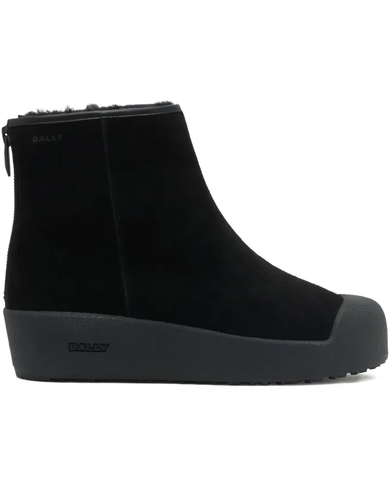 Bally Stiefel aus Wildleder - Schwarz Schwarz