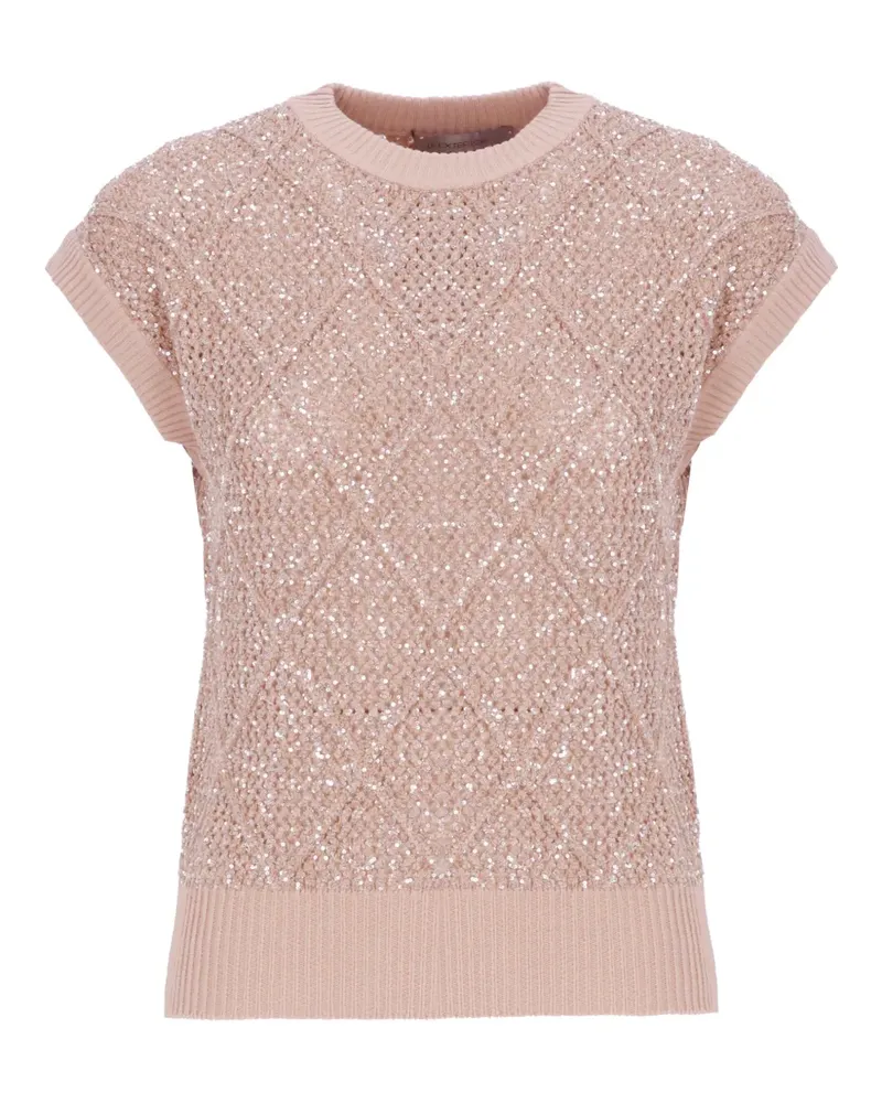 D.EXTERIOR round-neck vest - Nude Nude