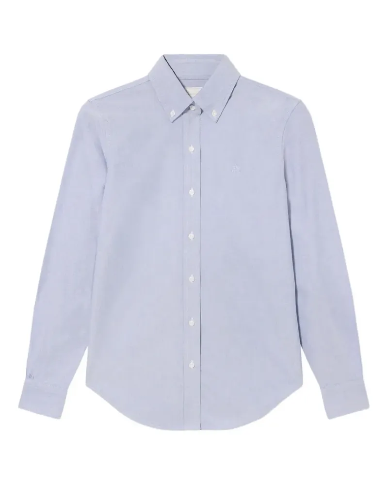 Brooks Brothers Oxford-Hemd mit Logo-Stickerei - Blau Blau