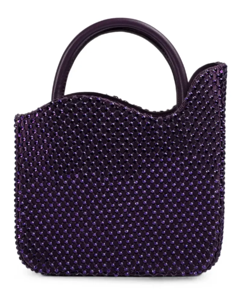 Le Silla Kleine Ivy Tote Bag mit Kristallen - Violett Violett