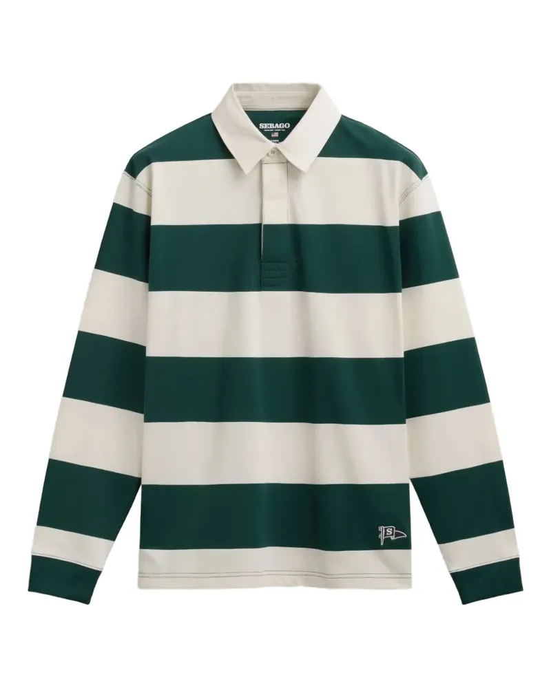 Sebago Campbell striped long-sleeve sweater - Grün Grün
