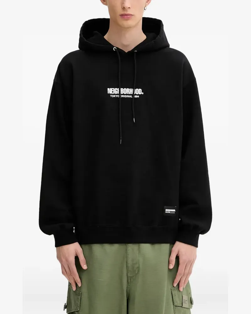 Neighborhood Sweatshirt mit Logo-Detail - Schwarz Schwarz
