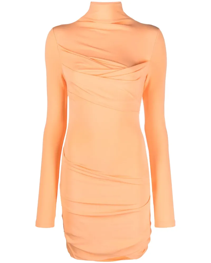 OFF-WHITE Gerafftes Minikleid - Orange Orange