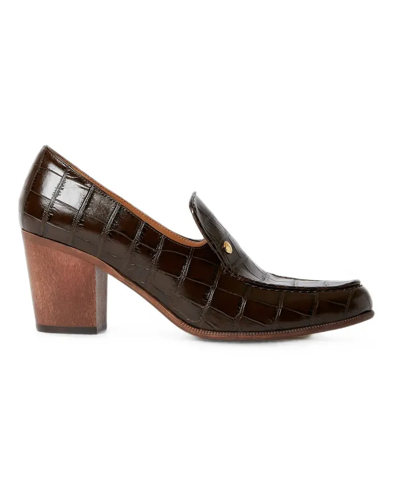 Stella McCartney Loafer mit Kroko-Effekt - Braun Braun