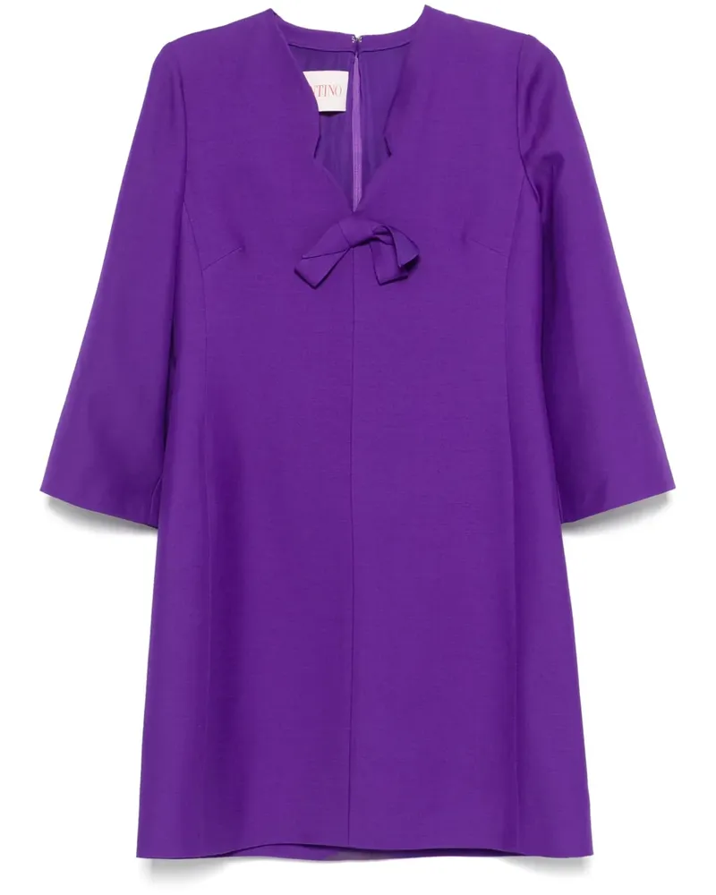 Valentino Garavani Minikleid mit Schleife - Violett Violett