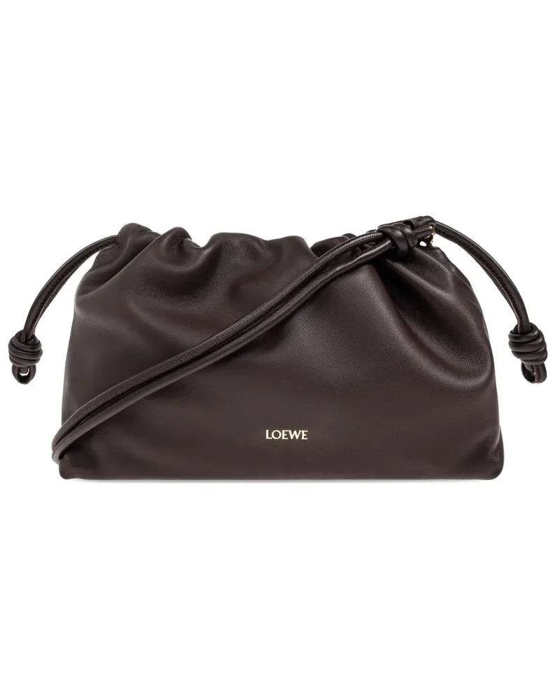 Loewe Mittelgroße Flamenco Clutch - 0018 DARK BROWNIE 0018
