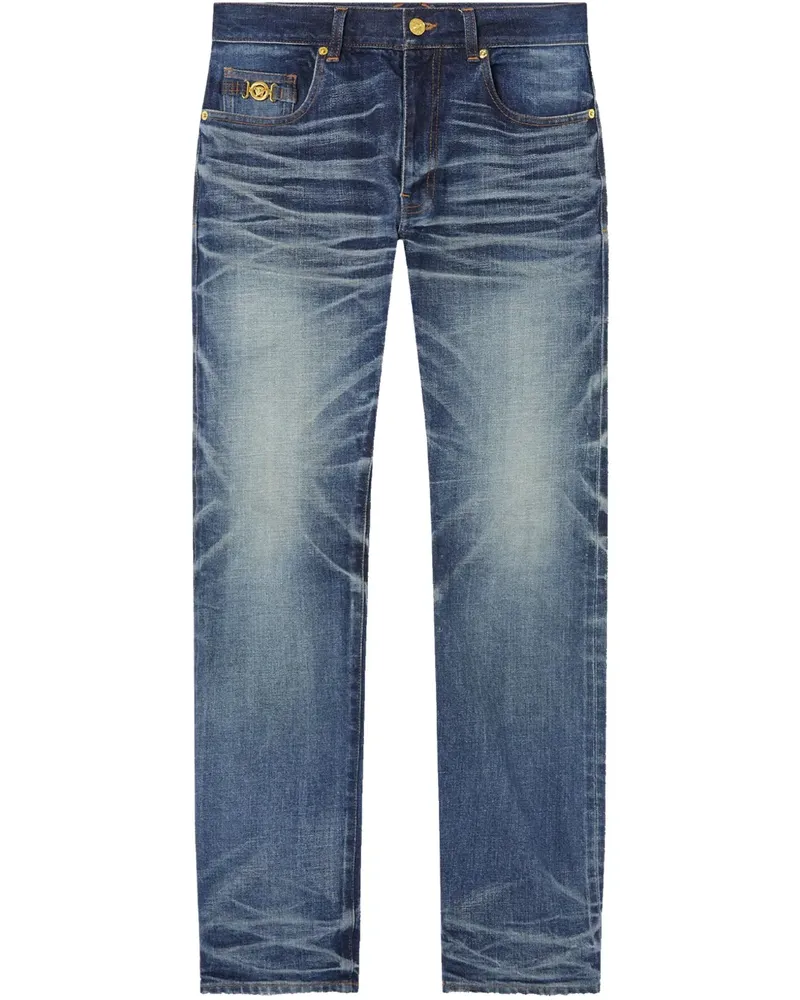 Versace Made in Japan Slim-Fit-Jeans - Blau Blau