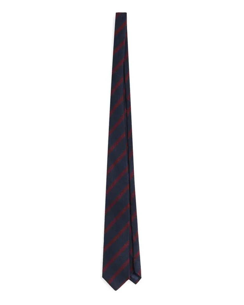 Fay jacquard wool tie - Blau Blau