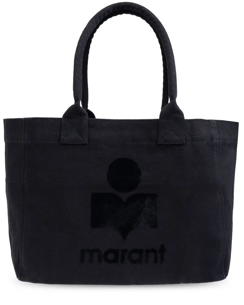 Isabel Marant Yenky Tote Bag mit Logo-Stickerei - Schwarz Schwarz