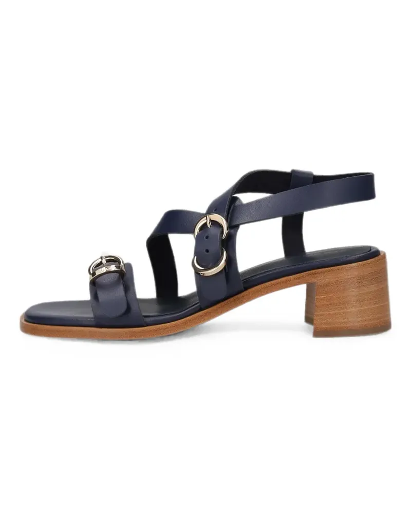 FRAU Riemensandalen aus Leder - Blau Blau