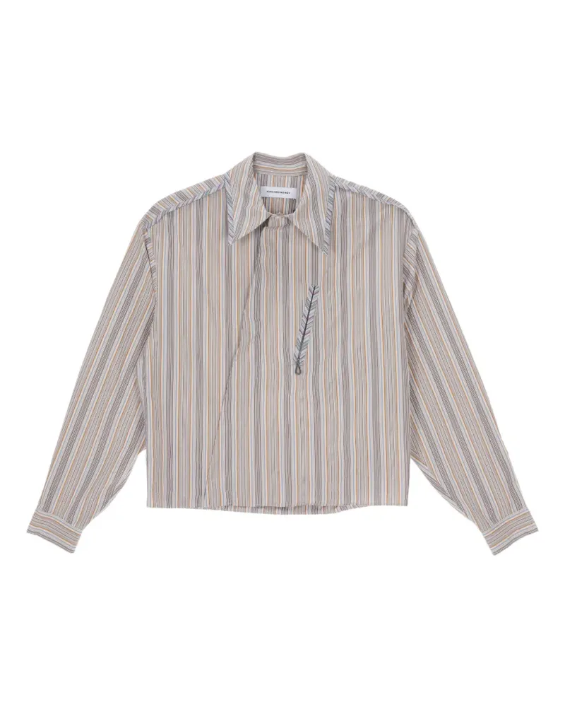 KIKO KOSTADINOV Gestreiftes Murad Hemd - Nude Nude