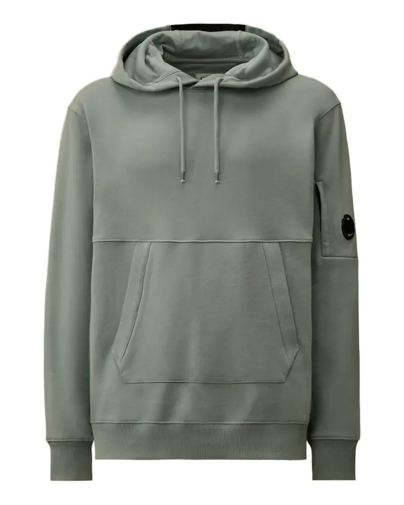 C.P. Company Hoodie mit Logo-Patch - Blau Blau