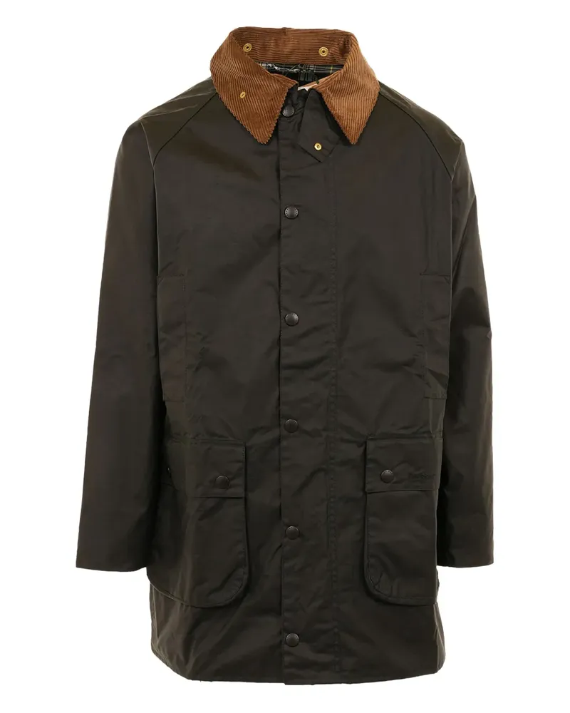 Barbour Jacke mit Cordkragen - Grün Grün