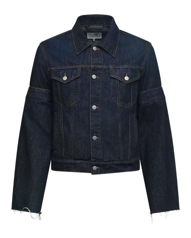 Maison Margiela Jeansjacke mit umgeschlagenen Ärmeln - Blau Blau