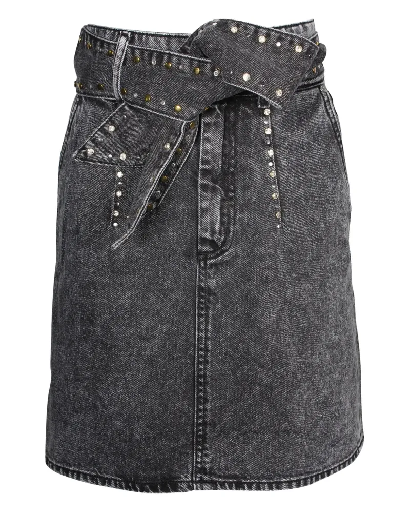 Sandro Fredie Minirock mit Gürtel - Grau Grau