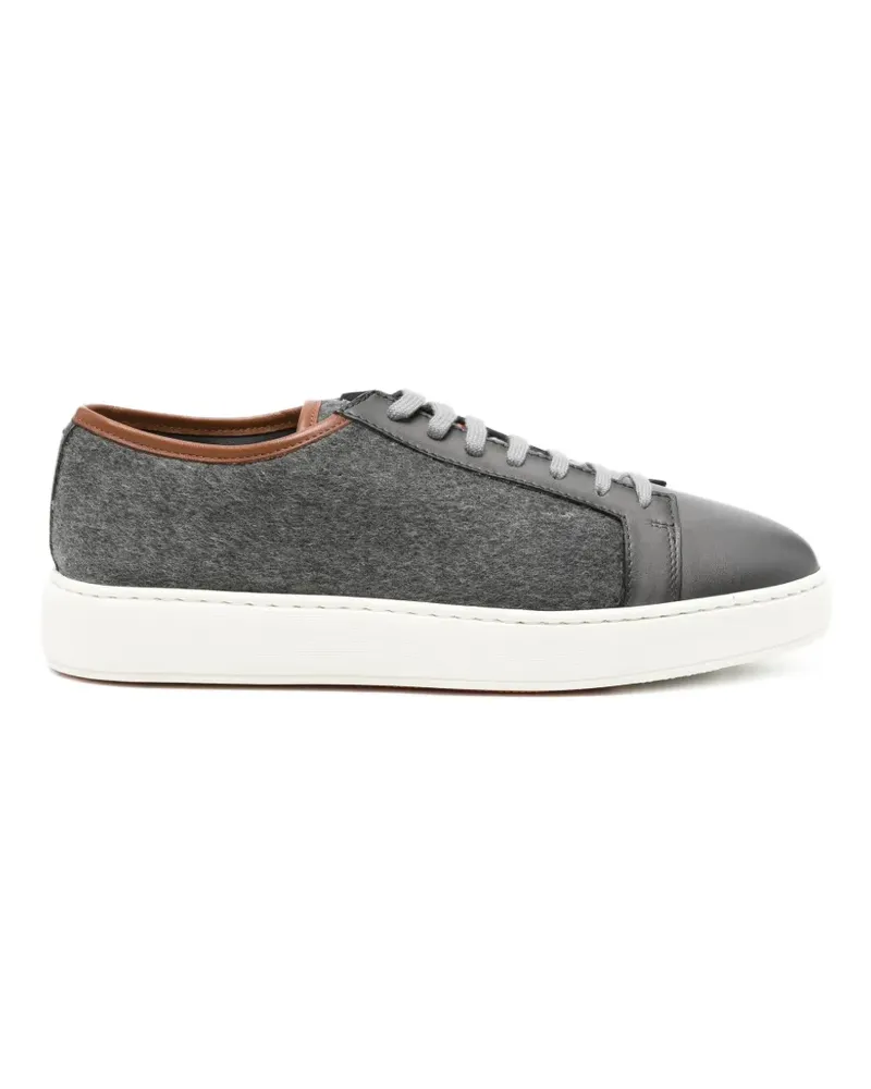 Santoni Clean Icon Sneakers aus Kaschmir - Grau Grau