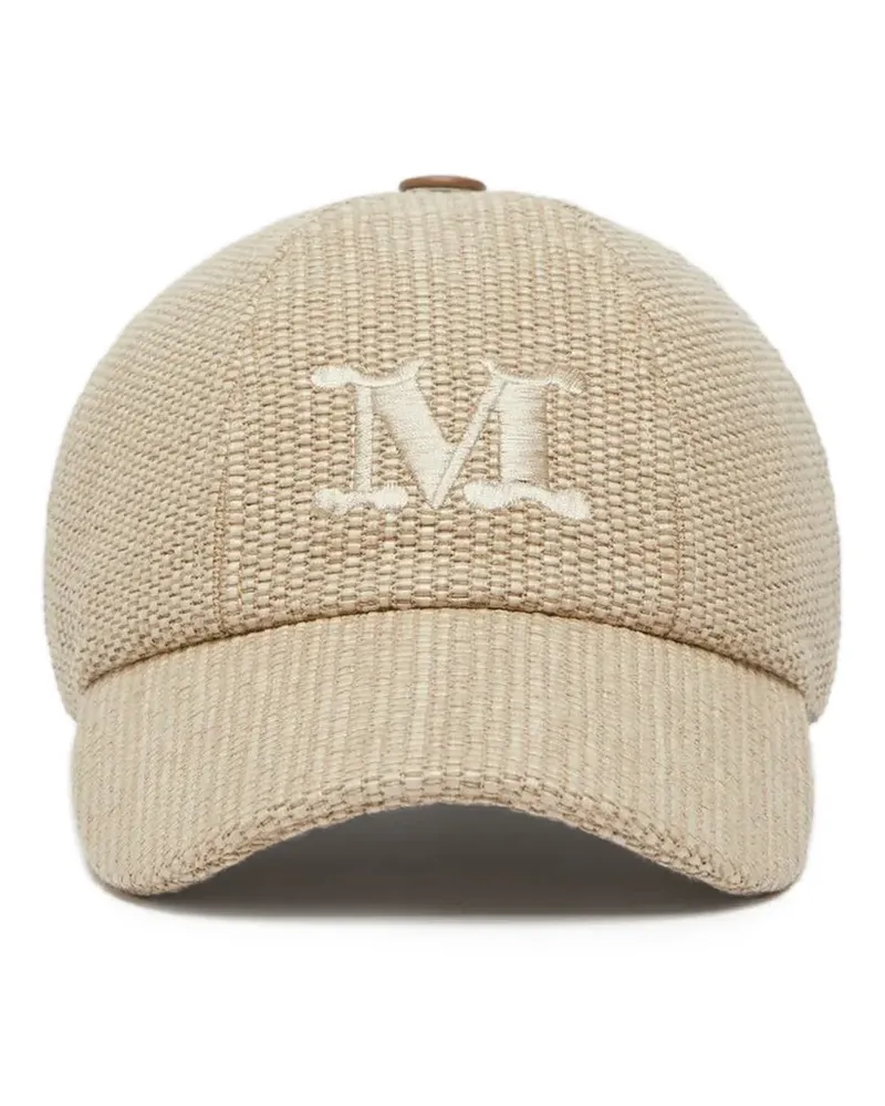 Max Mara logo-embroidered baseball cap - Nude Nude