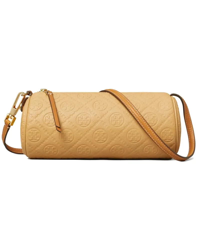 Tory Burch monogram pebble cylinder cross body bag - Braun Braun